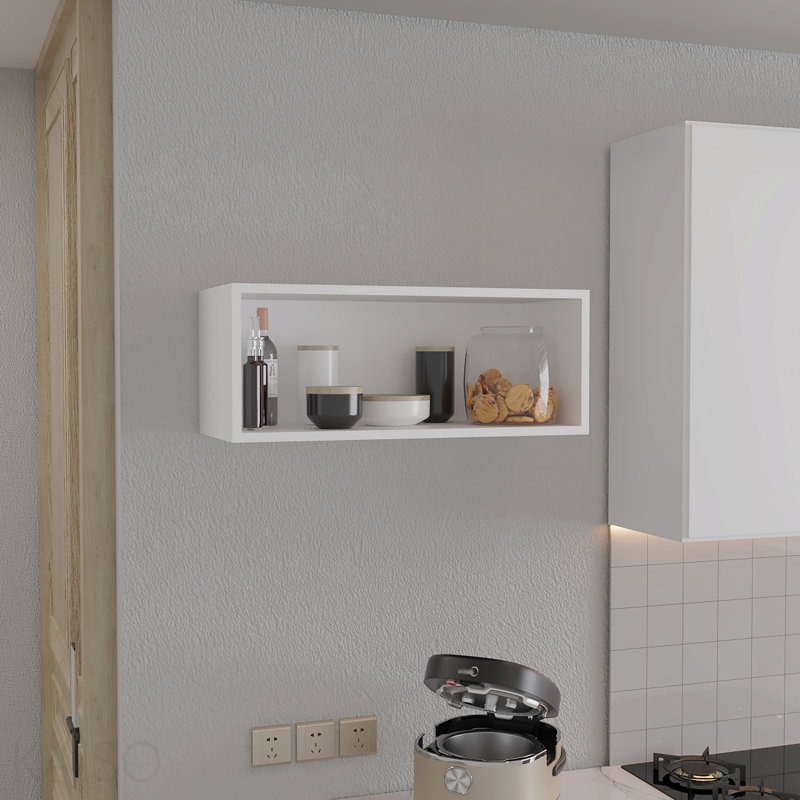 Armoire murale ouverte de 30 po de largeur x 12 po de hauteur, tablette murale, armoire de rangement, tablette cubique, bureau, salon, garage