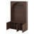Arched Hall Tree With Storage Bench, 4 Golden Hooks, Entryway Bench With 3 Cabinets And Adjustable Shelves-1379515081