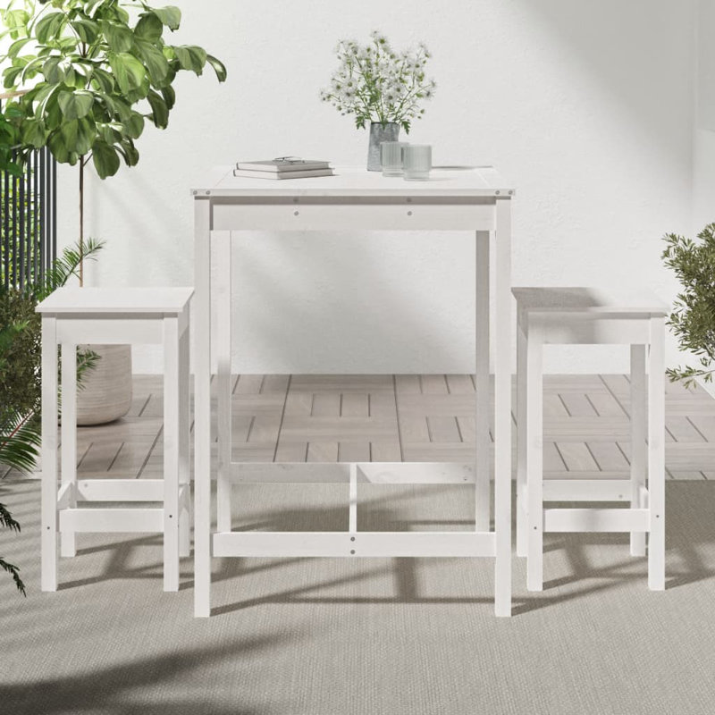 Lutece 82.5cm Bar Set, White