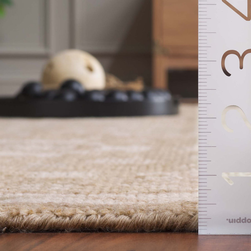Tapis oriental en laine noué à la main Kline, Rectangle 9 pi x 12 pi, Gold