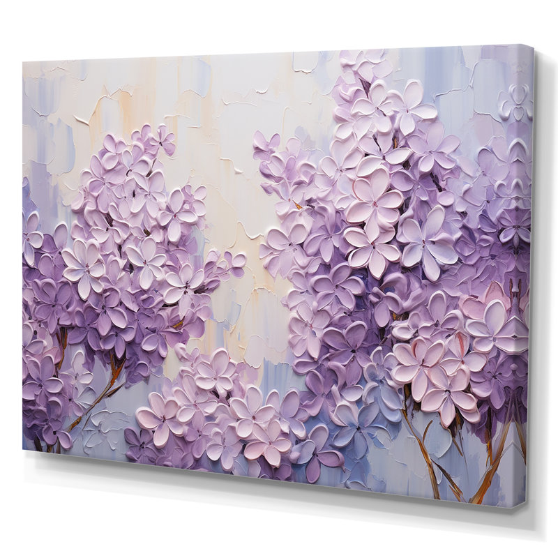 Blooming Lilac Melody III - Lilas, art sur toile, H 24 po x l 32 po x P 1 po, Toile tendue