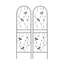 Ensemble de 2 treillis de jardin en métal 71 po x 19,7 po antirouille pour plantes grimpantes déco libellule-1970219030
