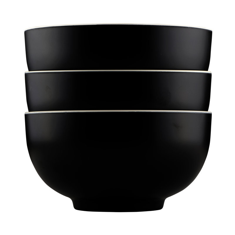 Karma 48 oz. Cereal Bowl, Ebony/Sand