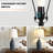 24.5" Modern Farmhouse Ceramic Table Lamps with Oatmeal Fabric Shades & LED Bulbs-915591957
