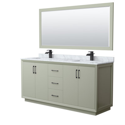 Ensemble de meuble-lavabo double 72 po avec miroir Stara