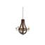 Lustre traditionnel en bois et métal-401039450