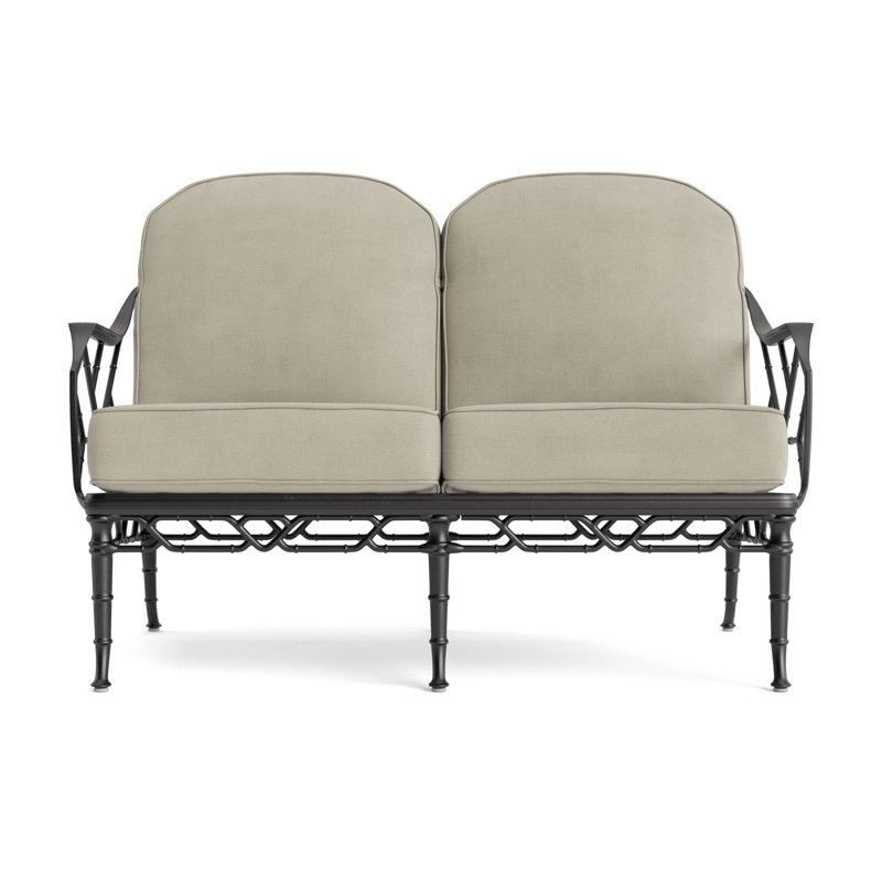 Calcutta Outdoor 2 - Seat Loveseat, Fusion Dove, Textured Pewter