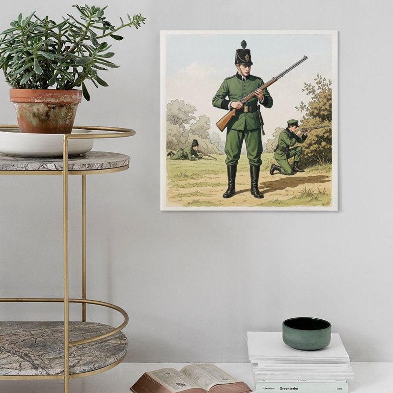 Impression sur toile, art mural North York Militia-2, affiche rétro, 28 po x 28 po