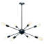 Lustre 8 lumières Spoutnik, plafonnier moderne Mid-Century chic et minimaliste