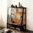 Black + Brown Solid + Manufactured Wood + Iron Display Cases
