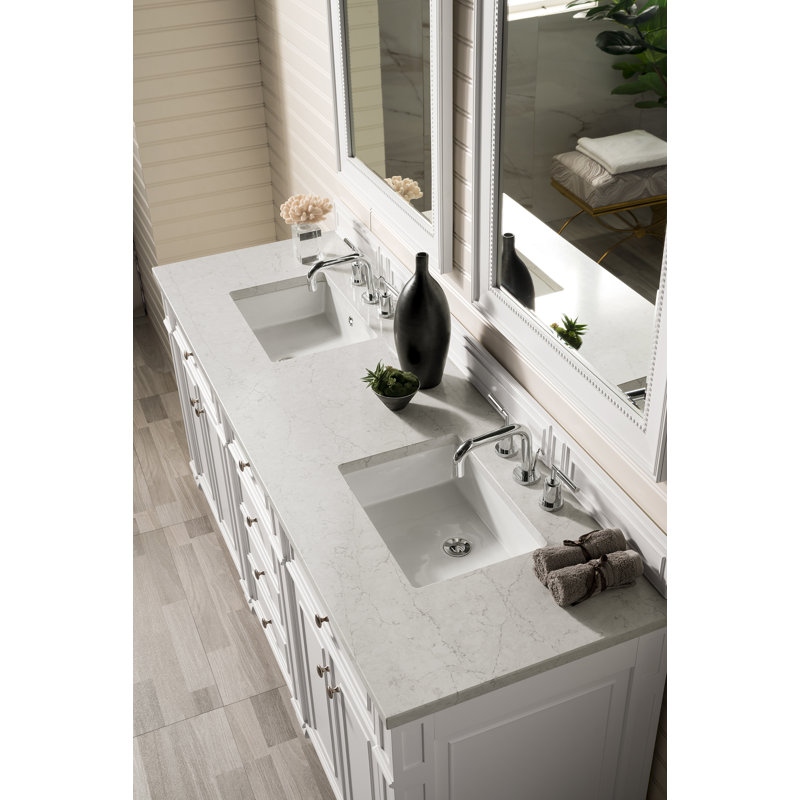 Bristol 72'' W Double Vanity, Eternal Jasmine Pearl, Bright White