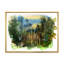 Paysage de forêt vert profond - peinture sur toile-67406799-67406800