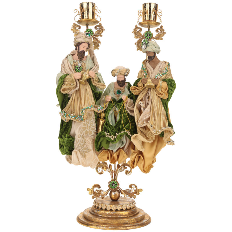 3 Kings On Pedestal - 27 Inches