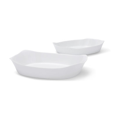 Rubbermaid DuraLite Glass Bakeware, 2-Piece Set, Baking Dishes or Casserole Dishes, 9" x 13" and 8" x 12"