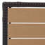 Ensemble modulaire de patio à tissage en losange pour 6 personnes K & k avec table basse extensible, seau à glace, table d'appoint, coussins kaki