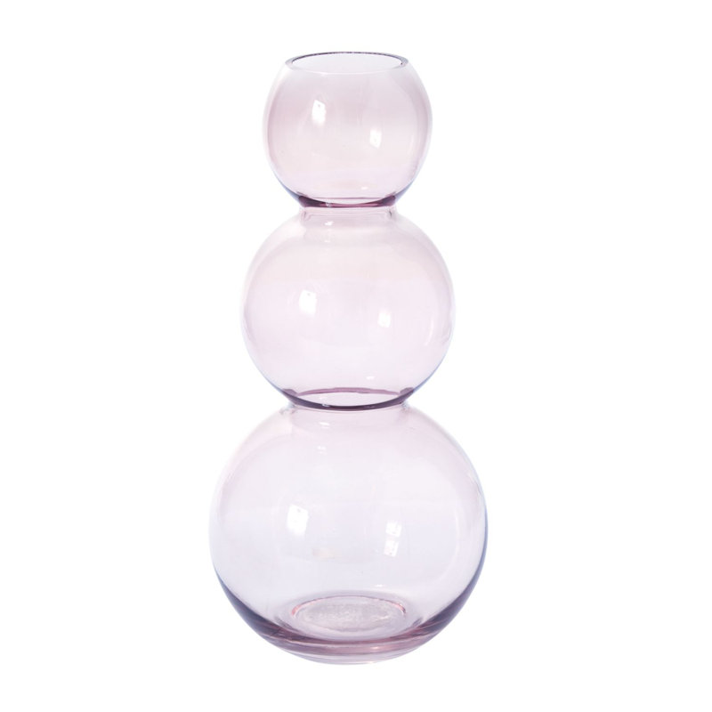 Ashburg Glass Table Vase, Purple,  13" H x 5.75" W x 5.75" D