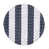 White/Navy Stripe/Natural Rattan Frame