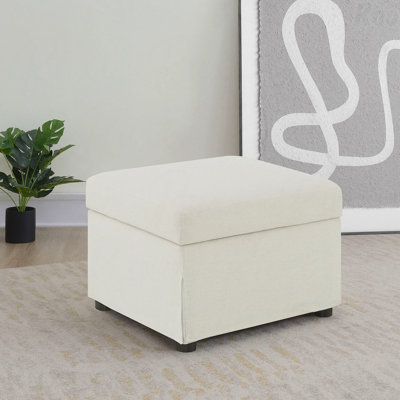 Repose-pieds avec rangement en tissu