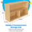 3 Compartment Manufactured Wood Shelving Unit
