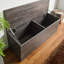 Banc de rangement Dean en gris rustique