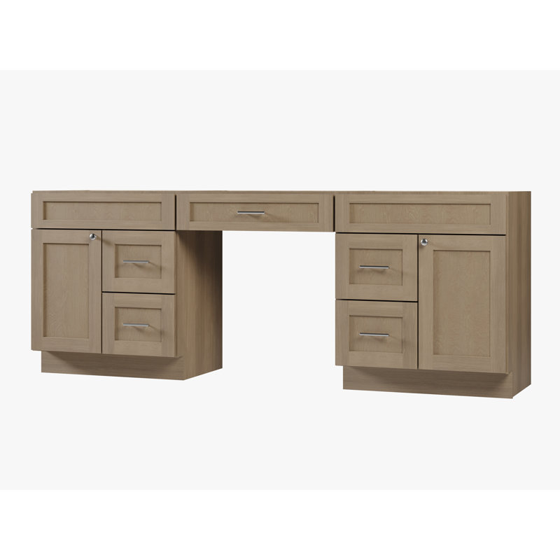Base de meuble-lavabo double 90 seulement, Chêne naturel