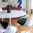 Modholic Tulip Swivel Side Chair, Black-929971210-873244884