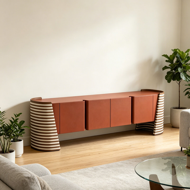 Meuble télé de style moderne et luxueux, Red