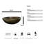 Metro Lane 42mm L x 42mm W Natural Glass Oval Sink with Tap