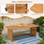 Ensemble repas pour 8 personnes avec table rectangulaire en bois d'acacia-776245987