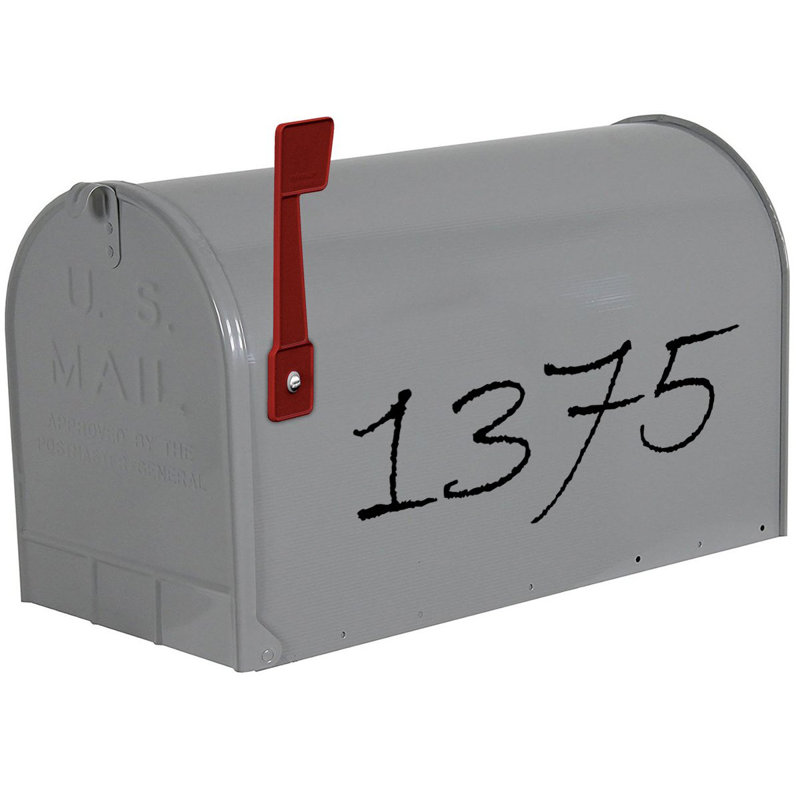 4 po numéro de maison autocollant, Noir