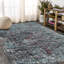Tapis bleu / rose / noir Krikorian-1934731688