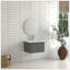 Meuble-lavabo mural 24 po avec lavabo en céramique-549565344