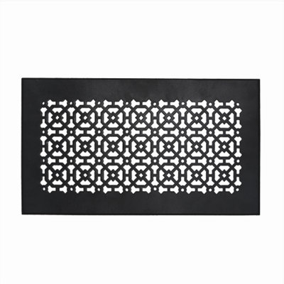  AIR RETURN 8"x16" Duct Opening | Heavy Cast Aluminum Air Grille (10"x18" Overall) | Powder Coated