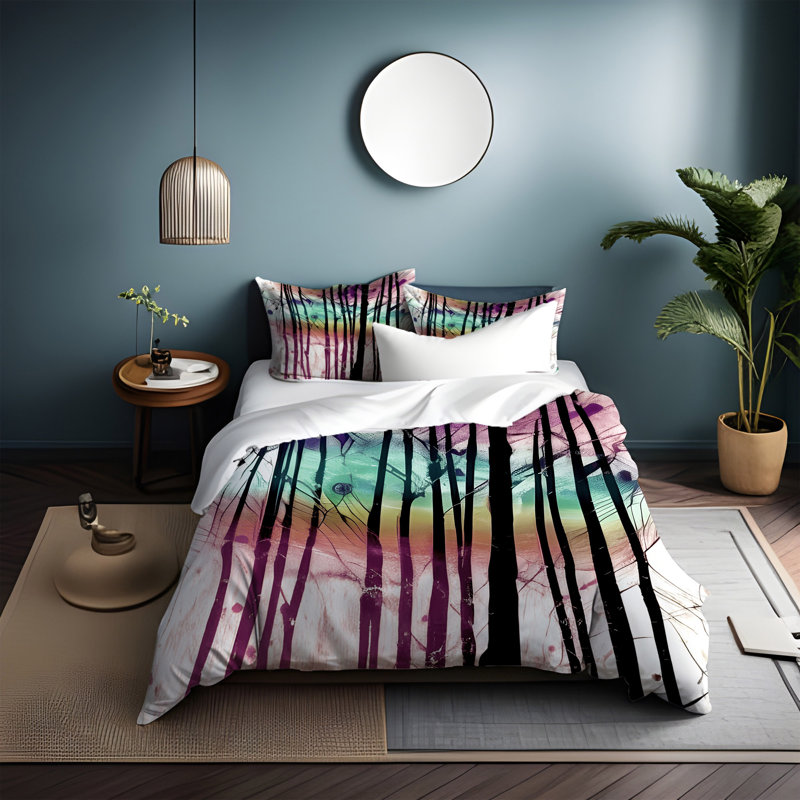 Abstract Duvet Cover, King Duvet Cover + 2 King Shams