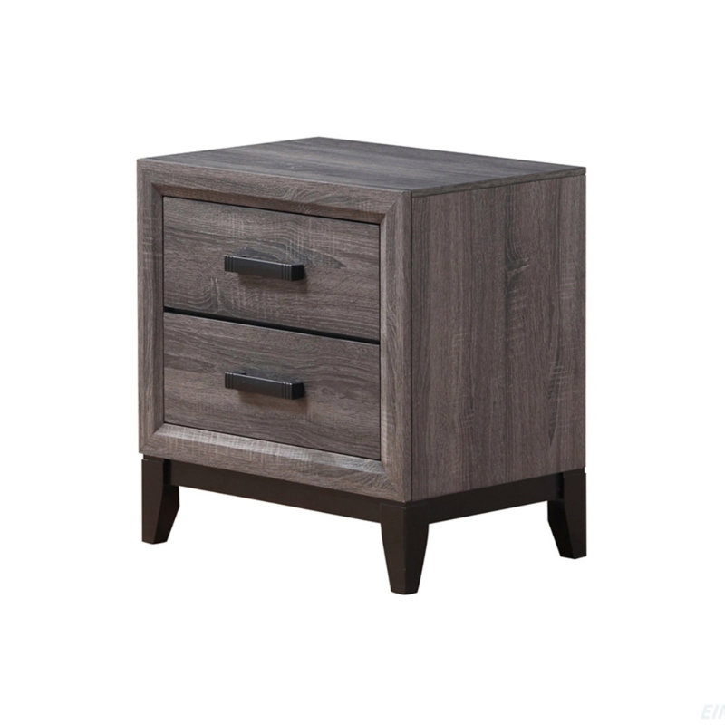 Table de chevet Mirage, Noir / gris