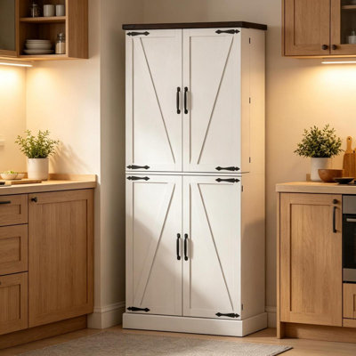 Stylish Storage Cabinet,Home Office Organizer,Vertical Kitchen Pantry Cabinet,Tall Pantry Cabinet(Only Tall Pantry Cabinet)