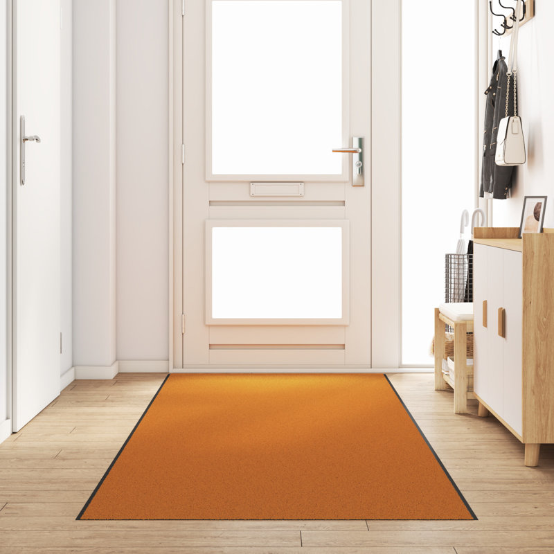 Non-Slip Doormat, Orange, 120 x 400 cm