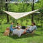 Toile de camping imperméable avec poteaux