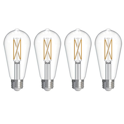 7 Watt (60 Watt Equivalent), ST18 LED, Dimmable Light Bulb, Cool White E26/Medium (Standard) Base. 