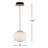 Kace 1-Light Dimmable Single Pendant -553624641