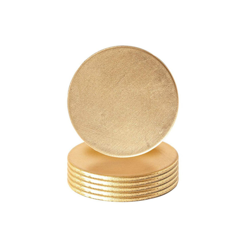 Metallic Coasters, Gold
