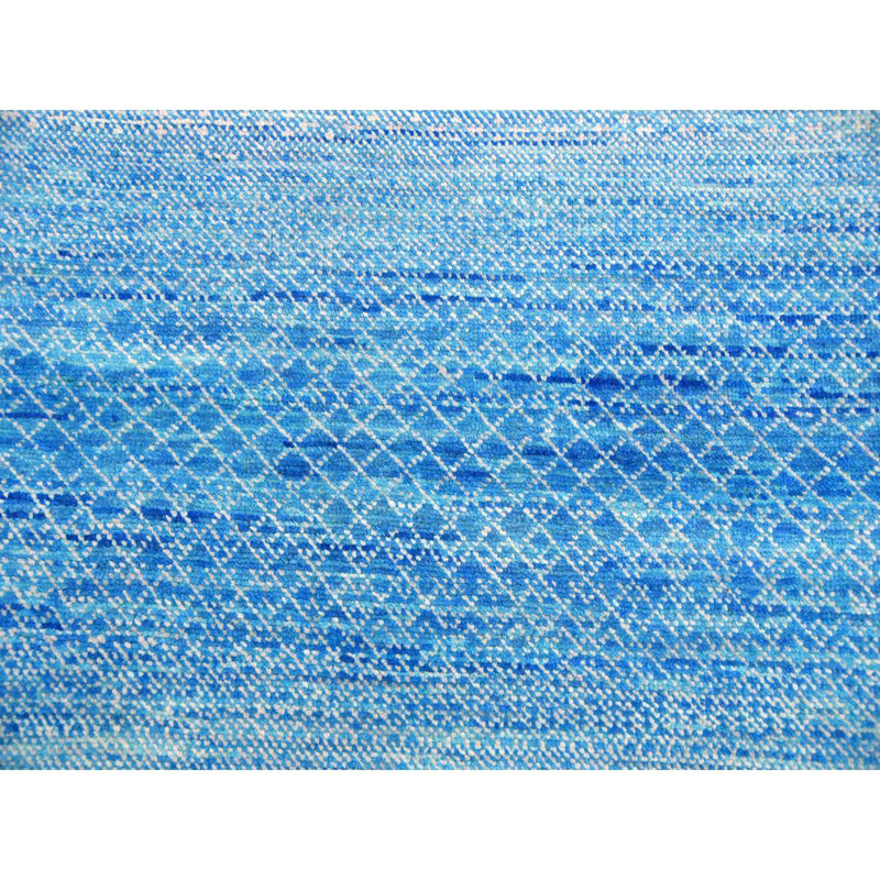 Riddhi One-of-a-Kind Rectangle 10'0" X 14'3" New Age Area Rug in Blue