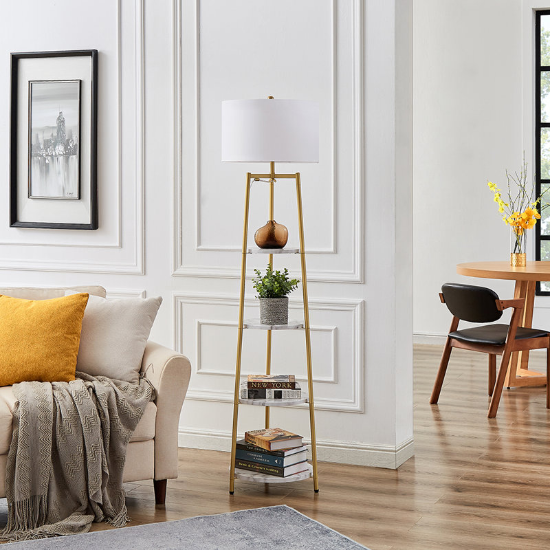 Mullenax 65" Tray Table Floor Lamp