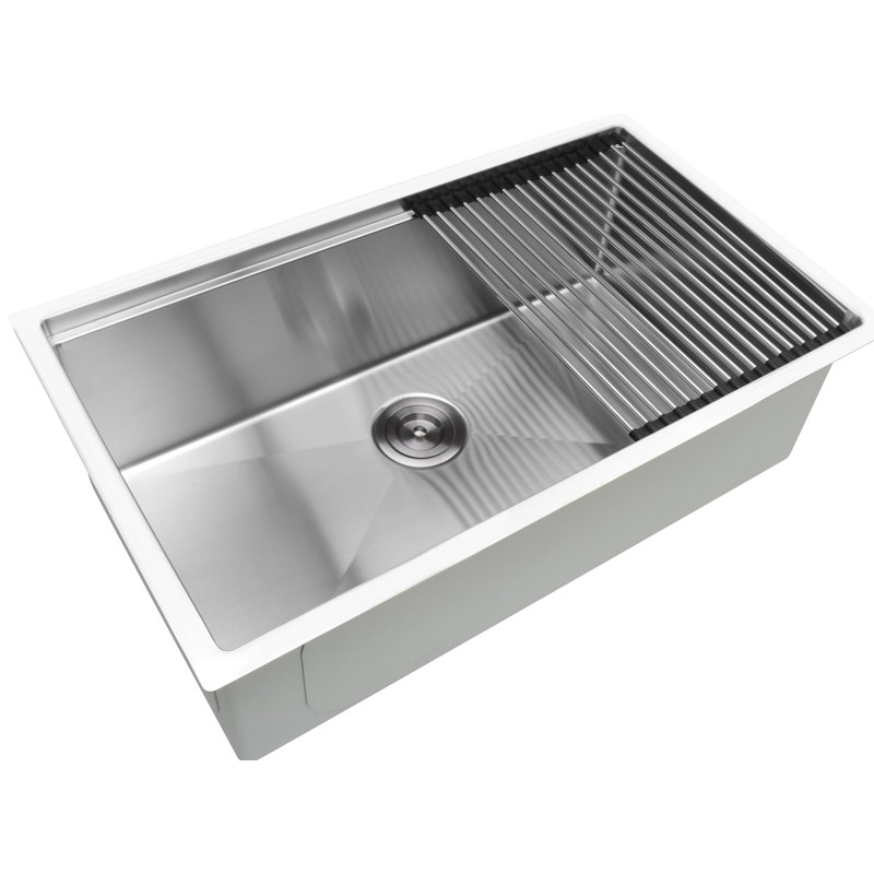 Prestige 32'' Stainless Steel Undermount Single Bowl Kitchen Sink