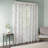 Palm Leaf Burnout Window Sheer White 50x84"