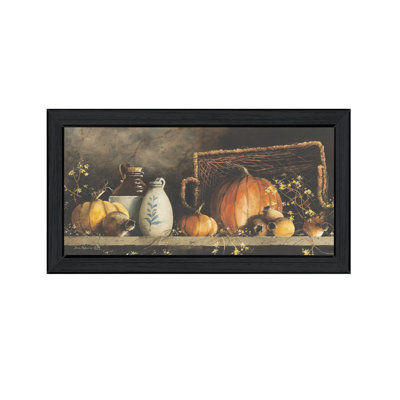 Pumpkin & Pods Framed Wall Art for Living Room, Home Wall Decor by John Rossini