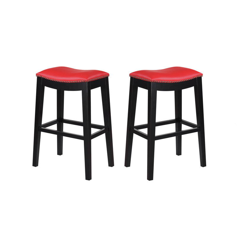 Tabouret de bar et de comptoir, Rouge traditionnel, Tabouret de bar (assise de 30 po de hauteur)