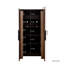 Armoire de cuisine 62,99 po, buffet autoportant en noyer avec portes et tablettes, armoire de rangement pour cuisine, salon et salle à manger