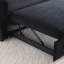 Causeuse-lit convertible en velours 58,3 po avec lit escamotable, dossier réglable, ports de chargement USB et poches de rangement latérales-873128185