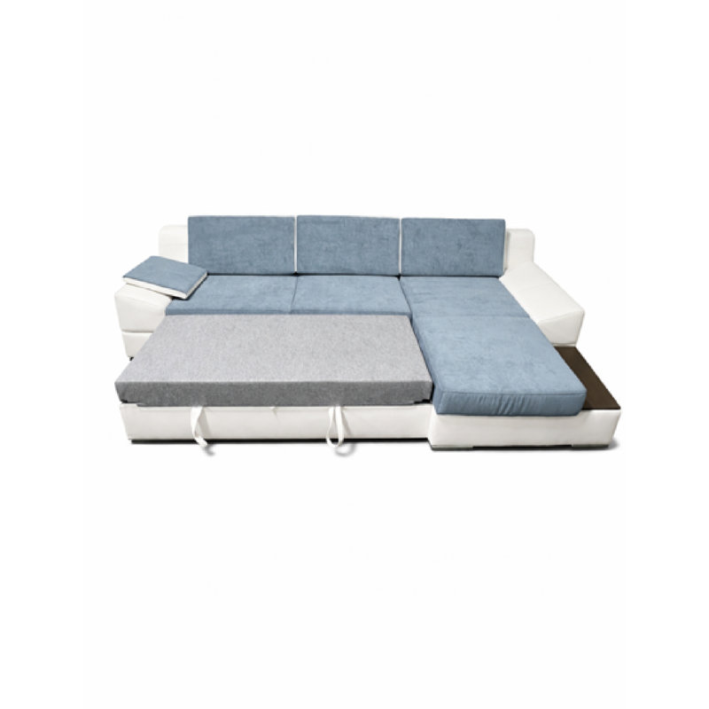 112'' L-shaped Sleeper Sectional With Storage